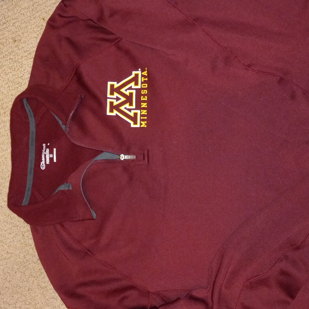 Men's University of Minnesota quarter zip pullover jacket